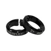 Leatt Grip 6.0 Lock-Ring Collars for MTB handlebar grips, shown installed on mountain bike handlebars.