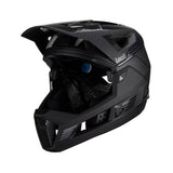 Leatt Enduro 4.0 MTB helmet with removable chin bar and 360° turbine technology, shown from the front with ventilation vents