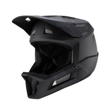 Leatt Gravity 2.0 full-face mountain biking helmet with 360° Turbine Technology, black with ventilation vents and adjustable straps.