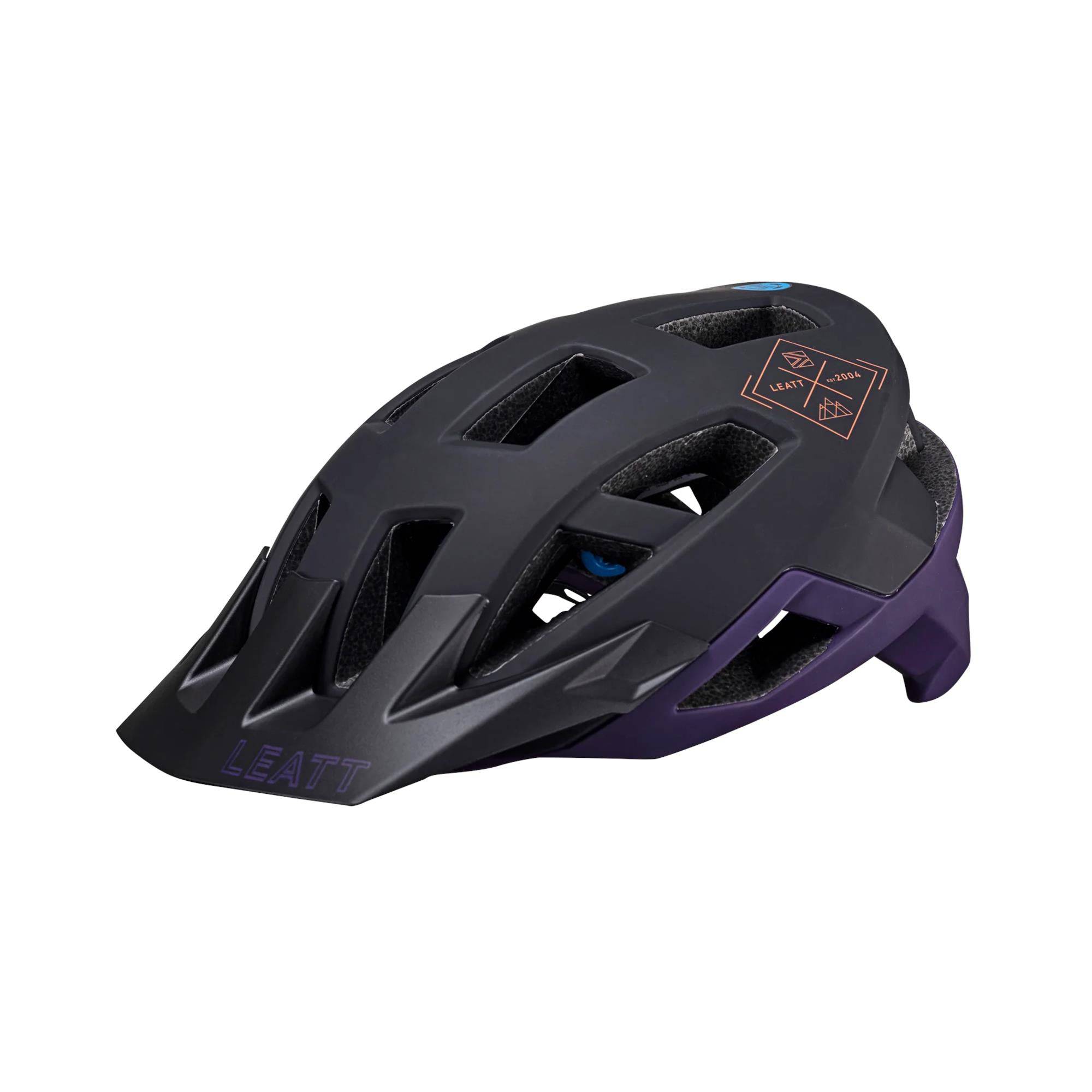Leatt Trail 2.0 MTB helmet with 360° Turbine Technology, featuring ventilation and secure fit for mountain biking safety.