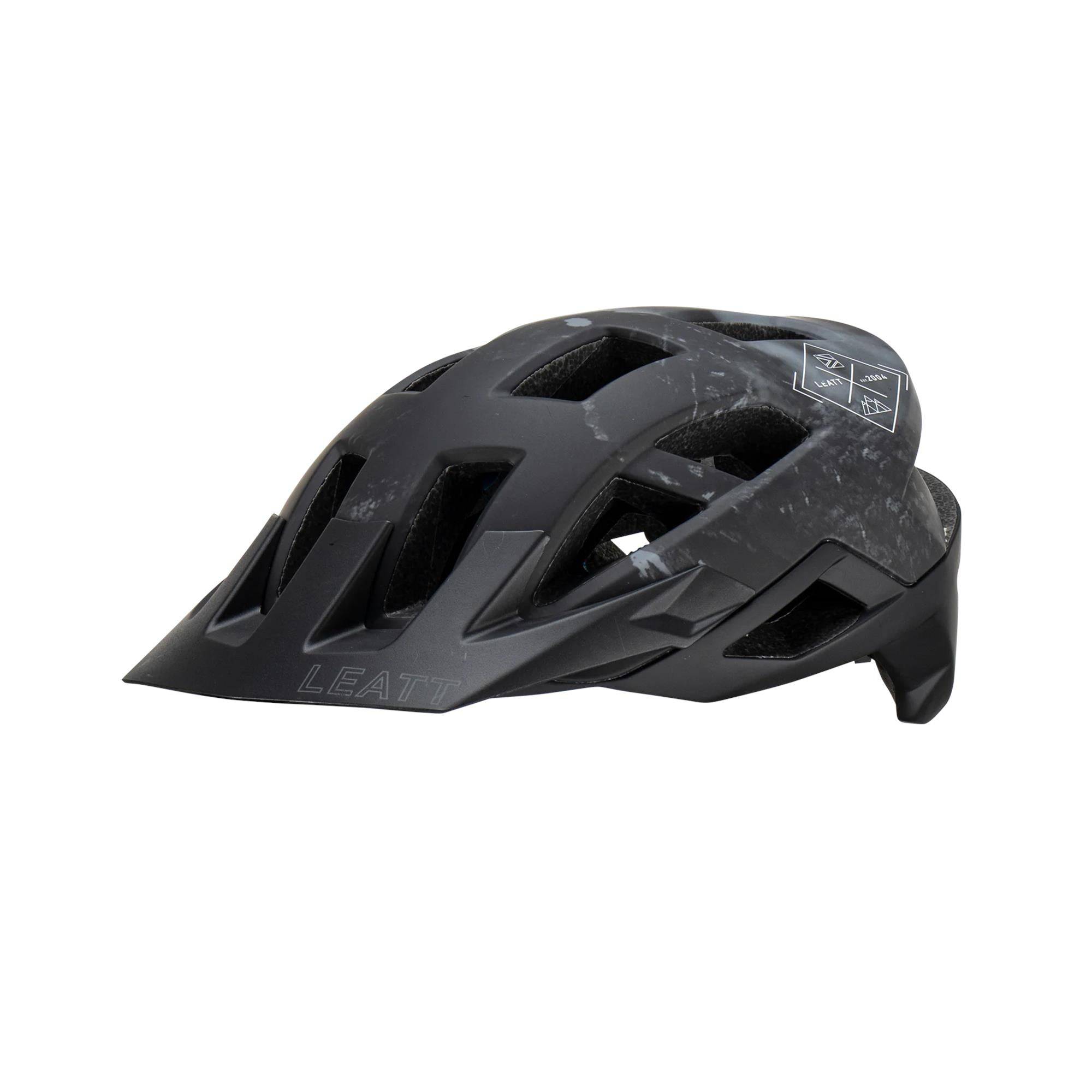 Leatt Trail 2.0 MTB helmet featuring 360° Turbine Technology for mountain biking, shown from the side with ventilation details.