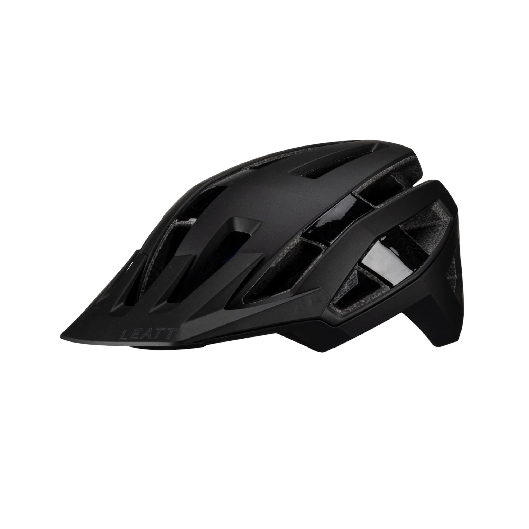 Leatt Trail 3.0 MTB helmet with 360° Turbine Technology and MaxiFlow ventilation, featuring a secure strap and ventilation vents.