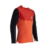 Leatt All Mountain 5.0 MTB jersey with WarmYarn fabric and UPF 50+ sun protection, designed for mountain biking comfort.