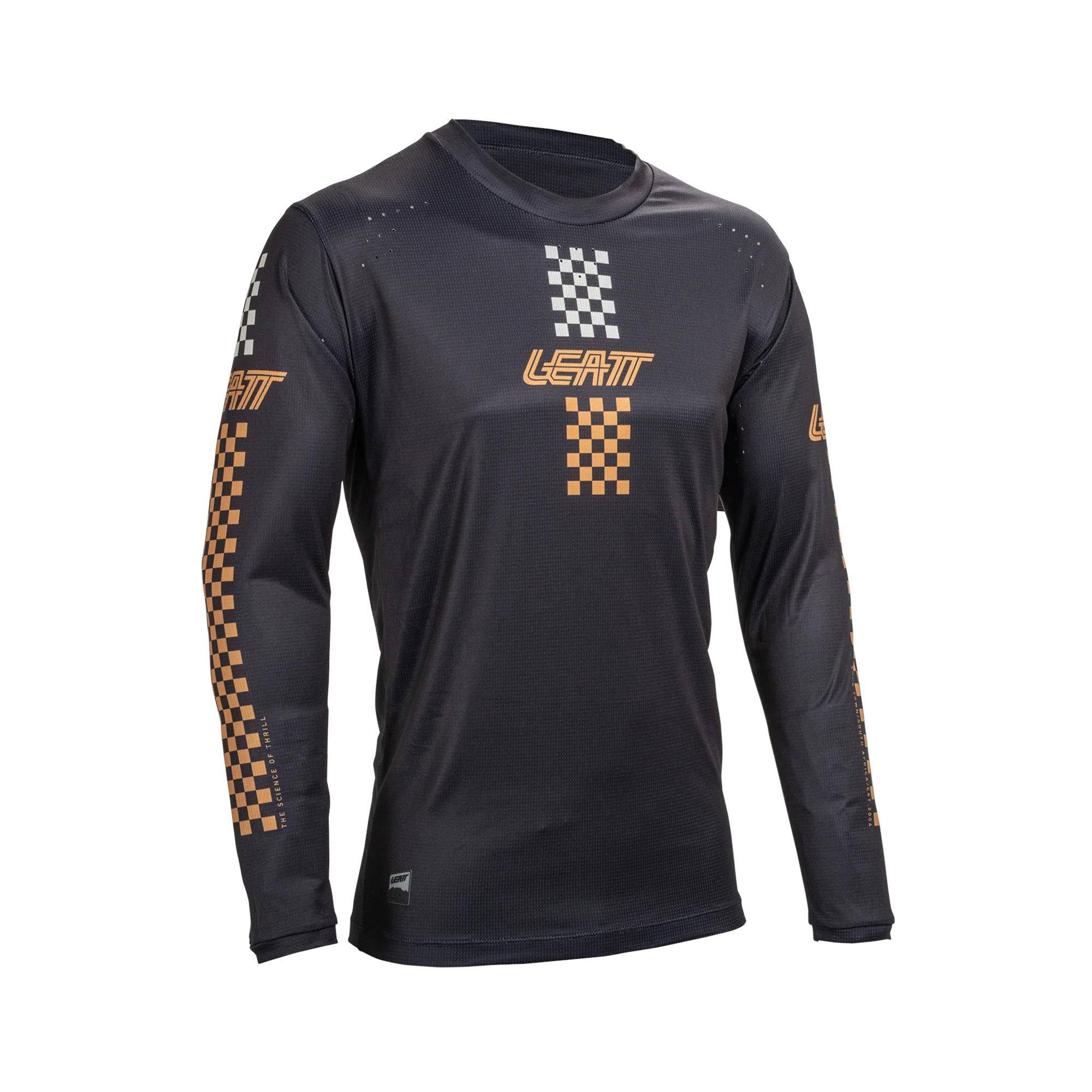 Leatt Enduro 4.0 MTB long sleeve jersey with cooling IceYarn fabric, designed for mountain biking and outdoor cycling.