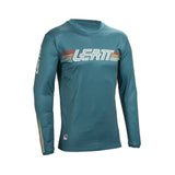 Leatt Enduro 4.0 MTB long sleeve jersey with cooling IceYarn fabric, designed for mountain biking comfort and performance.