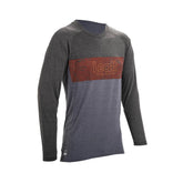 Leatt Gravity 2.0 long sleeve MTB jersey with neck brace fit, lightweight mountain biking clothing for protection and comfort.