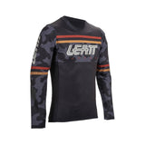 Leatt Junior Gravity 4.0 MTB jersey, breathable mountain bike shirt with race fit, designed for young mountain bikers.