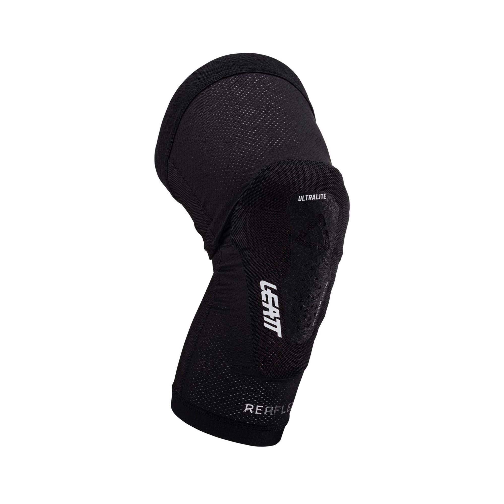 Leatt ReaFlex UltraLite MTB knee guard with CE-certified impact protection, lightweight and breathable for mountain biking.