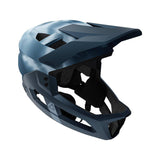 Leatt Enduro MTB 2.0 helmet with removable chin bar and 360° Turbine Technology, showing the helmet's design and ventilation.