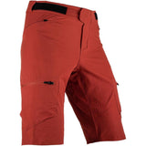 Youth mountain bike shorts by Leatt with stretchy fabric and ventilation, designed for all-mountain riding comfort.