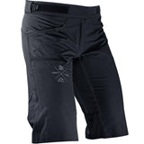 Leatt AllMtn 3 women's mountain bike shorts in lightweight, durable fabric, shown on a model for active cycling.