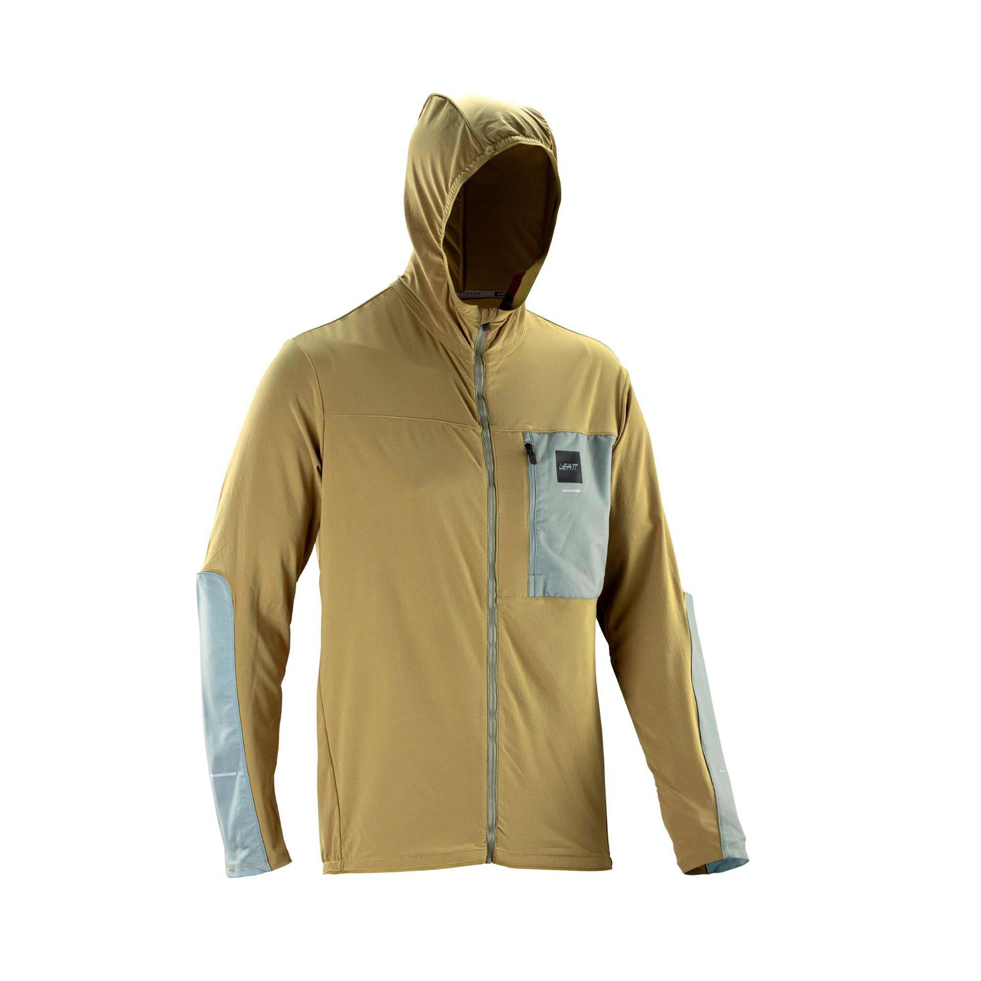 Leatt Windblock 1.0 MTB Jacket V26 lightweight wind-resistant cycling jacket in black, designed for mountain biking.