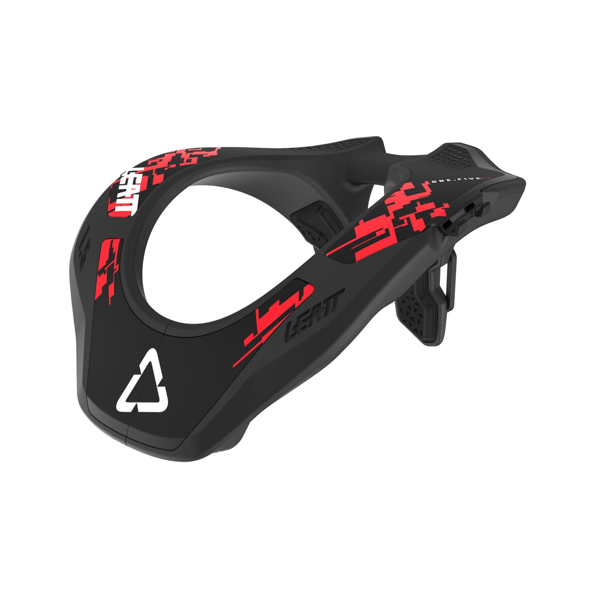 Leatt Neck Brace 1.5 2026 lightweight MTB neck protection for adults, shown in black with adjustable straps.