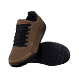 Leatt 2.0 Flat Shoes for enduro and downhill riding with RideGrip Pro outsole, featuring a sleek black design and durable construction.