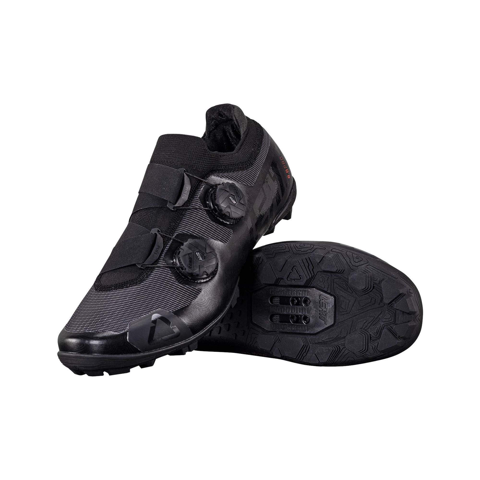 Leatt ProClip 8.0 Race Shoes for XC and Gravel racing, featuring adjustable fit and durable cycling shoe design.
