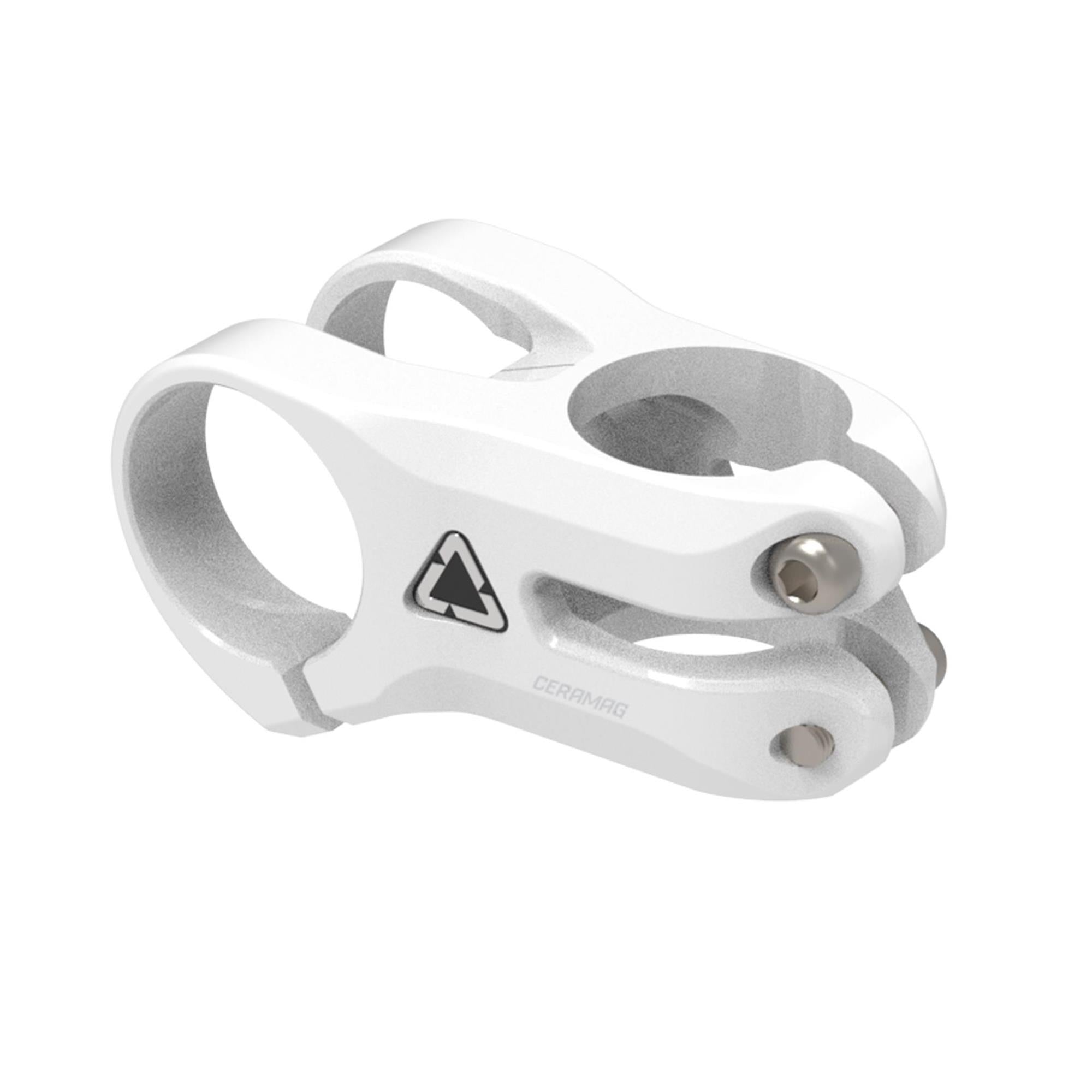 Leatt CeraMAG AllMtn 31.8mm mountain bike stem with titanium hardware, 8° angle, designed for all-mountain riding.