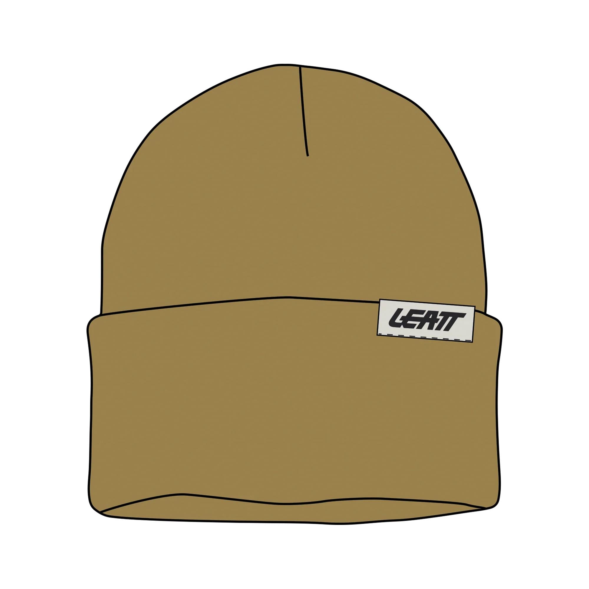 Leatt Team Beanie 2026 unisex MTB casual outdoor warm headwear, shows a cozy black beanie with Leatt branding.