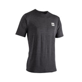 Leatt Tech T-Shirt 2026 unisex stretch-blend jersey with breathable fabric, shown in a close-up of the comfortable, casual clothing.