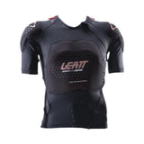 Leatt Women's 3DF AirFit Lite Evo protective body tee in black, showing lightweight CE-certified armor and breathable fabric.