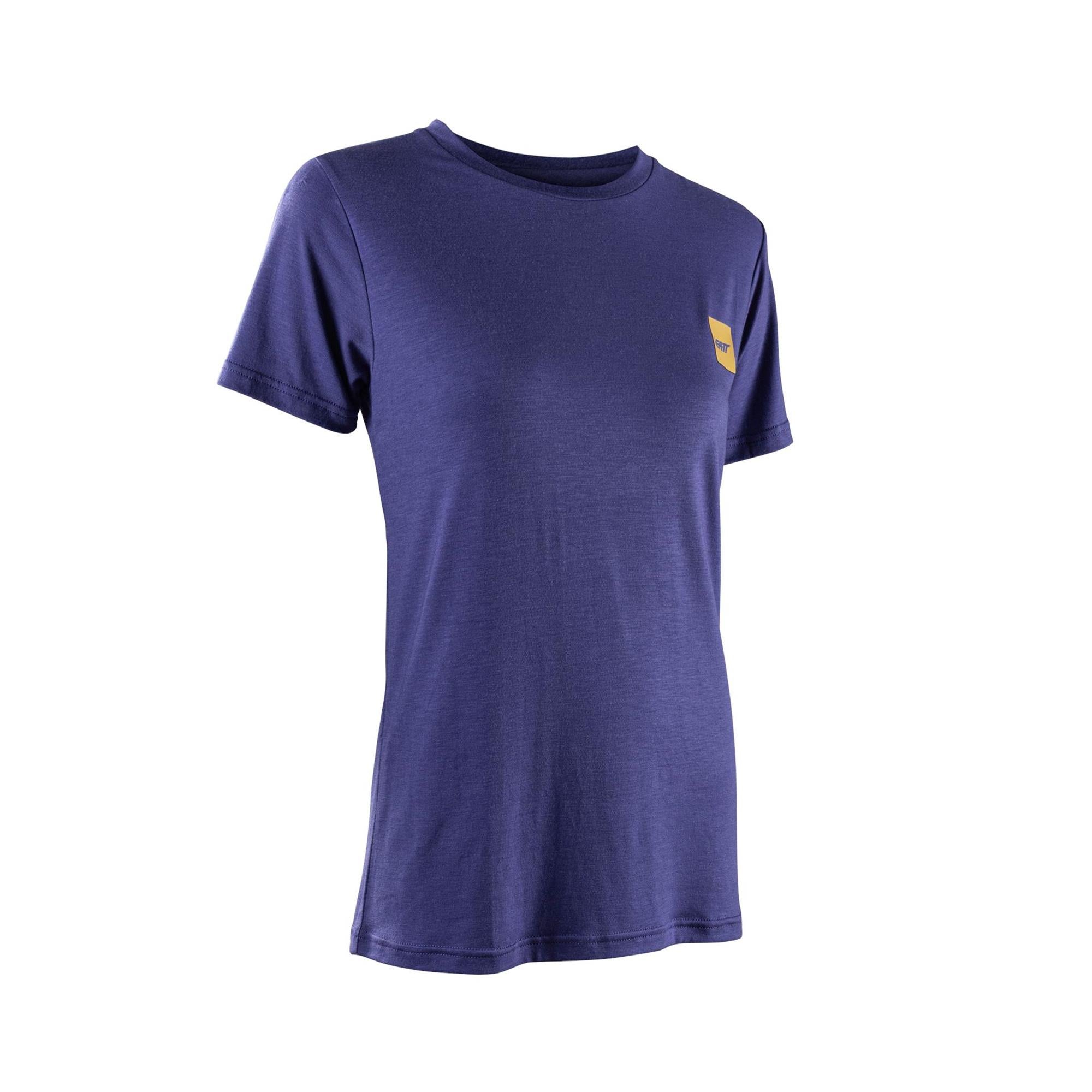 Leatt Womens Tech T-Shirt 2026 breathable MTB cycling jersey in light fabric with short sleeves and moisture-wicking design.