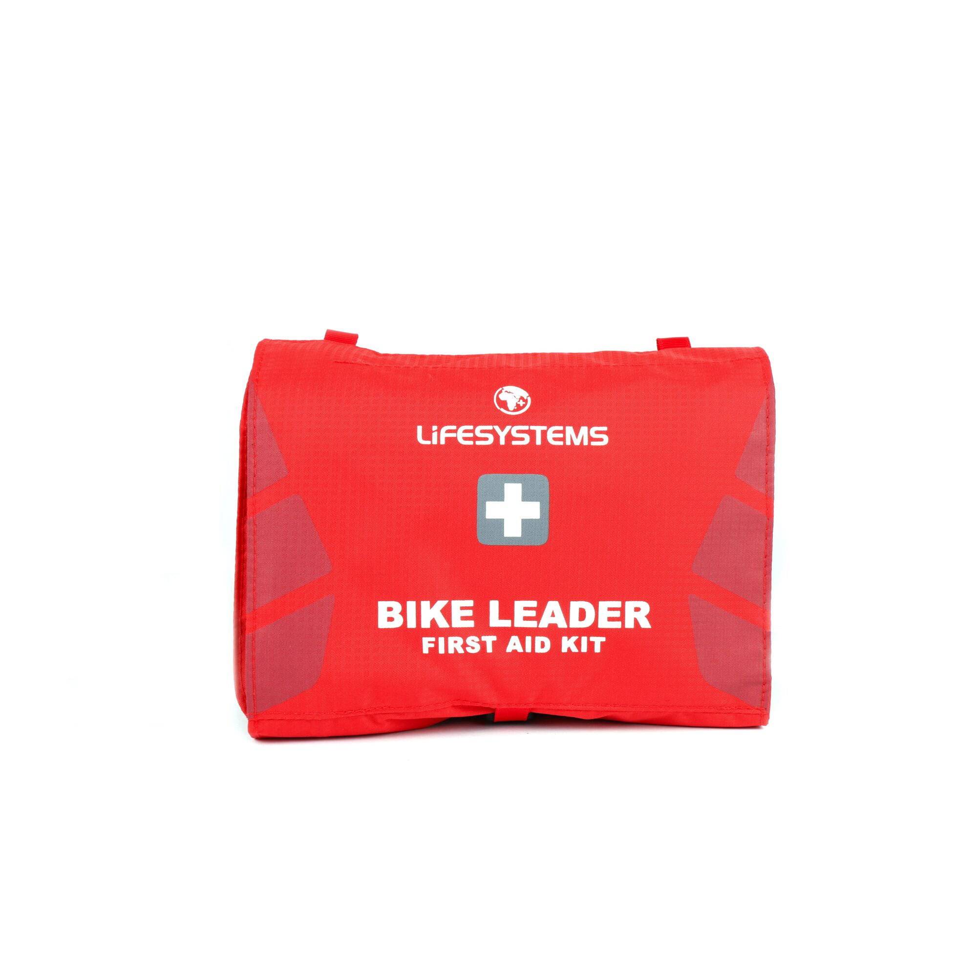 Lifesystems Bike Leader First Aid Kit for cycling and outdoor emergencies with first aid supplies in a compact case.