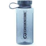 Lifeventure Tritan 1000ml BPA-free outdoor water bottle with durable design, shown with a sleek, clear plastic body and secure cap.