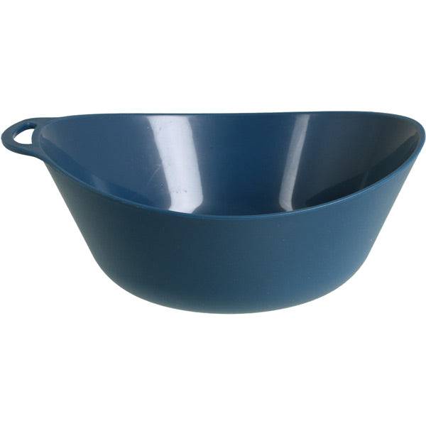 Lifeventure Navy Blue Ellipse Bowl, lightweight 450ml travel and outdoor food container, durable accessories for camping and outdoor activities.