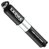 Lezyne Alloy Drive hand pump with ABS flex hose and frame mount, compact bike accessories for inflating tires.