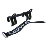 Lezyne nylon bracket mount for HP bike pumps, durable accessory holder shown attached to a bike frame.