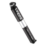 Black Lezyne Pressure Drive hand pump with ABS Flex hose for Presta and Schrader bicycle valves.