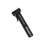 Lezyne Presta Pocket Drive compact aluminum bike pump with high-pressure gauge, suitable for road bike tires.