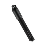 Lezyne HV Drive M hand pump in satin black with high-volume tire inflator and ABS flex hose for bike accessories.