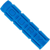 Lizard Skins Oury V2 single compound MTB and BMX bike grip in Deja Blue with anti-vibration features.