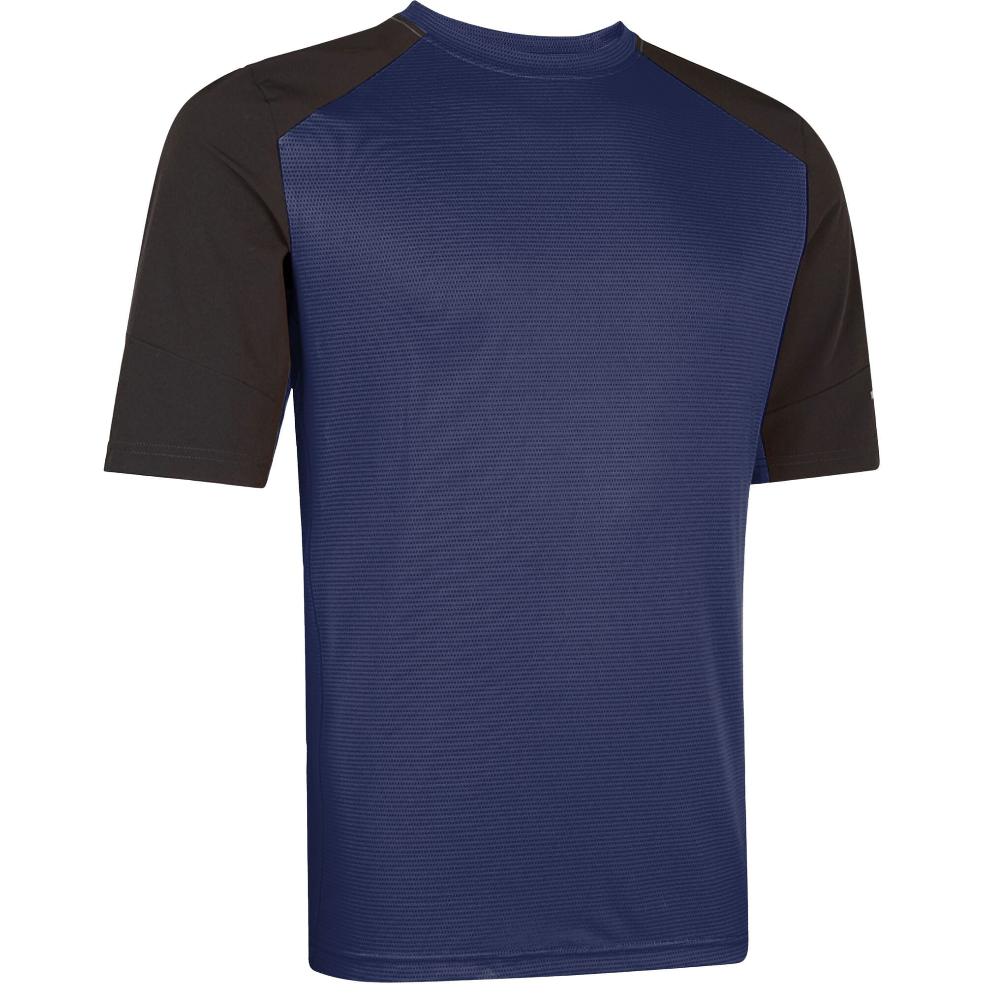 Madison Flux Trail men's short sleeve MTB jersey in ink navy, breathable cycling top, size X-small, with moisture-wicking fabric.