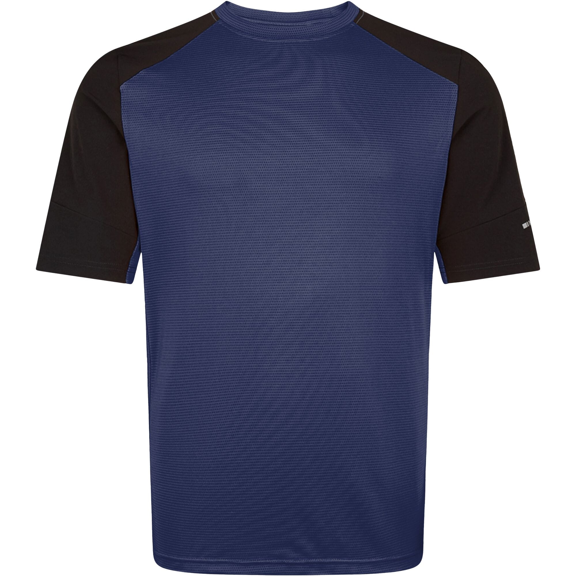 Madison Flux Trail men's short sleeve MTB jersey in ink navy, X-small, with breathable fabric and moisture-wicking design.