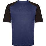 Madison Flux Trail men's short sleeve MTB jersey in ink navy, X-small, with breathable fabric and moisture-wicking design.