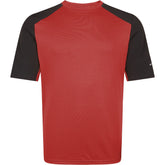 Madison Flux Trail men's short sleeve MTB jersey in mineral red, X-small size, with breathable fabric and MTB-inspired design.