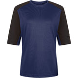 Madison Flux Trail Women's short sleeve MTB jersey in ink navy, size 6, fast-wicking athletic cycling top.