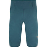 Madison Flux men's DWR stretch trail shorts with water-repellent coating and zippered pockets, suitable for outdoor activities.