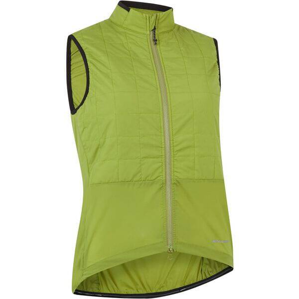 Madison Roam women's windproof packable insulated gilet vest with PrimaLoft fill, shown in a close-up of the lightweight, stylish design.
