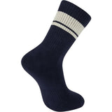 Madison Roam Isoler Crew Socks, thermal cycling and casual comfort socks in black, featuring ribbed cuffs and cushioned soles.