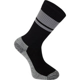 Madison DTE Trail Long Socks, insulated mountain biking and outdoor clothing, shown in black with reinforced heel and toe.