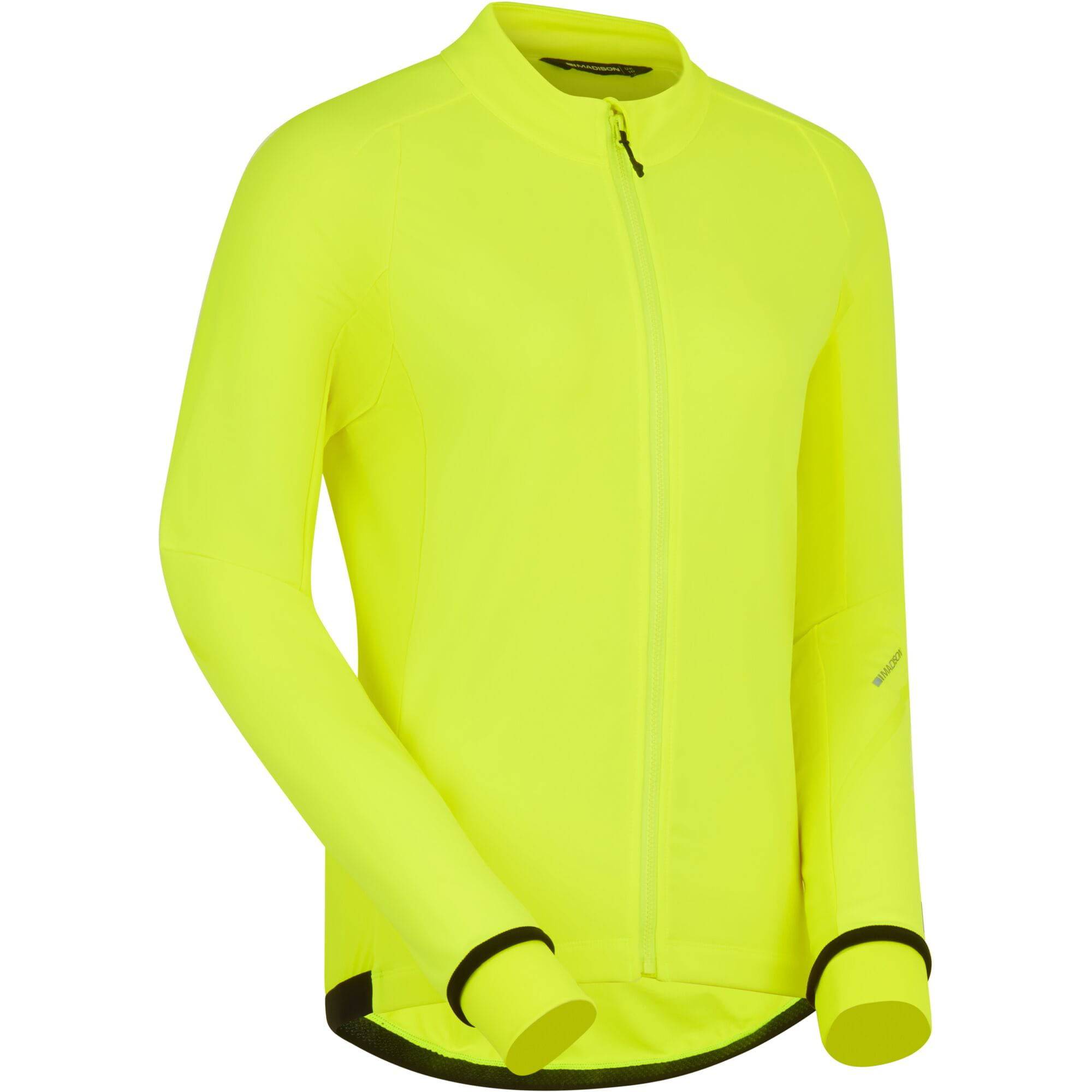 Madison DTE Women's thermal long sleeve cycling jacket with DWR coating, lightweight and weather-resistant outdoor clothing.