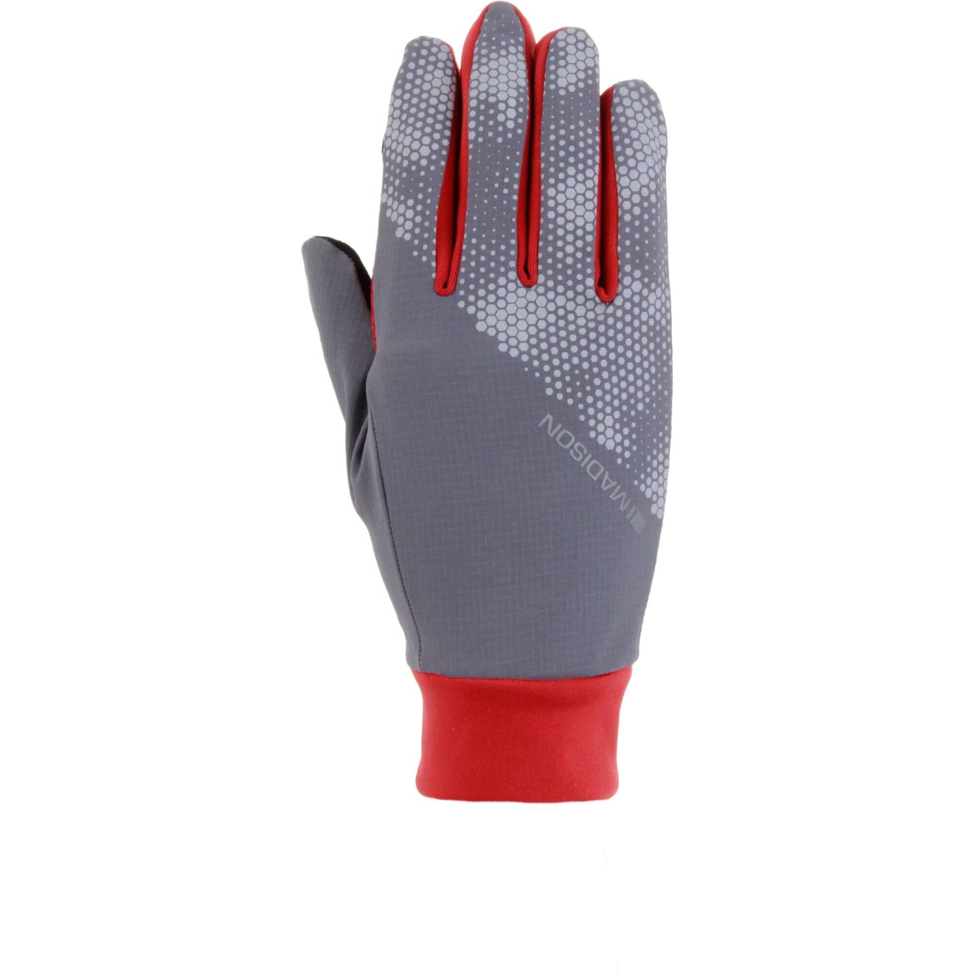 Madison Stellar-Tech windproof cycling gloves with touchscreen fingertips and gel padding, designed for comfortable biking.