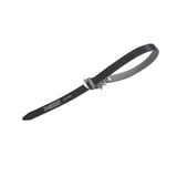 MKS Fit Alpha Spirits toe strap replacement for cycling shoes, showing the black strap with metal clips for secure fit.