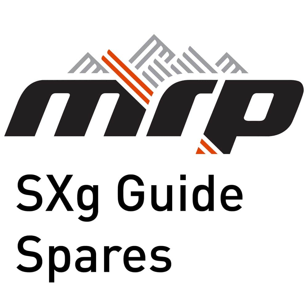 MRP SXG lower skid plate chain device for drivetrain protection, shown on bike component with black finish and mounting hardware.