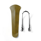 Ass Savers Win Wing 2 gravel bike mudguard attached to tire, designed for tires up to 60mm, easy to install without tools.