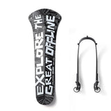 Ass Savers Win Wing 2 gravel bike mudguard attached to tire up to 60mm, lightweight, tool-free installation for bike accessories.