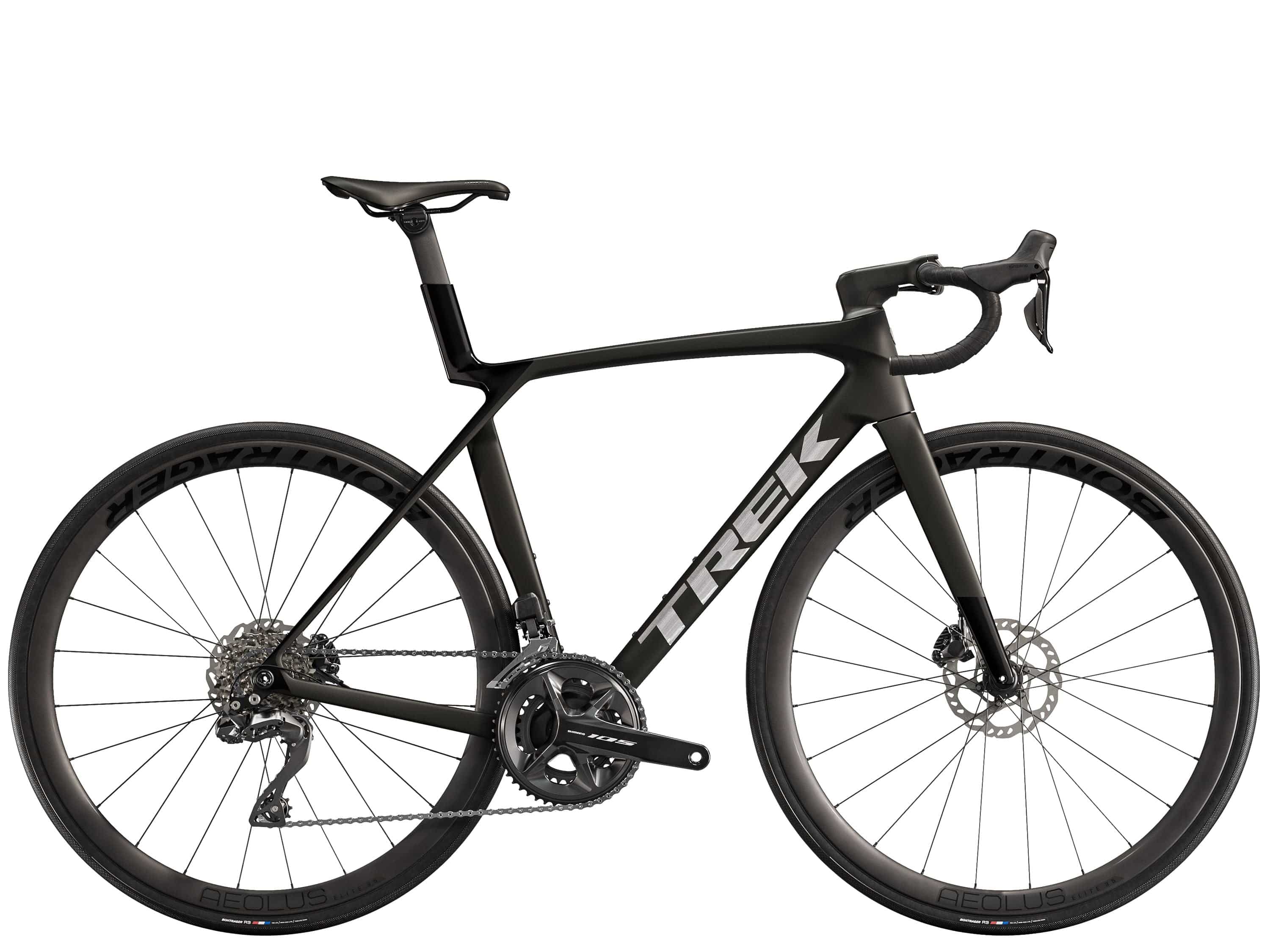 Trek Madone SL 6 Gen 8 road bike with Shimano 105 Di2 electronic groupset, lightweight frame, and aerodynamic design.