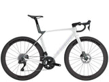 Trek Madone SL 6 Gen 8 road bike featuring aerodynamic frame and disc brakes, shown on a neutral background.